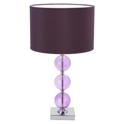Statutory Tu 3-ball Glass Table Lamp Purple
