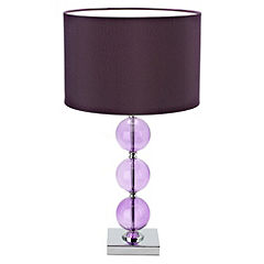 Tu 3-ball Glass Table Lamp Purple