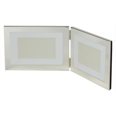 Statutory Tu Double Silver Plated Frame 4x6`