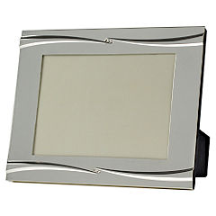 Statutory Tu Art Deco Jewel Frame 5x7` Silver