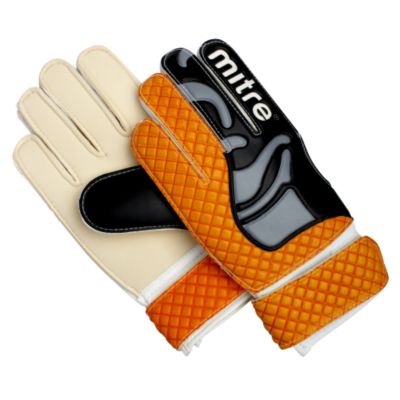 Statutory Mitre Fortress Goalie Glove Small Orange