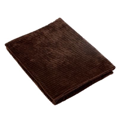 Statutory Tu Chocolate Corded Throw