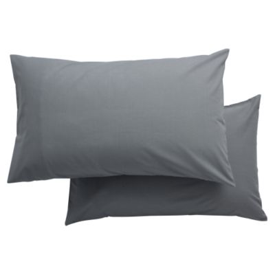 Tu Pillowcase Non-iron Pair Grey