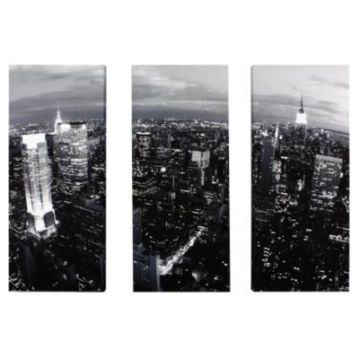 Black and White New York City Wall Art Set of 3
