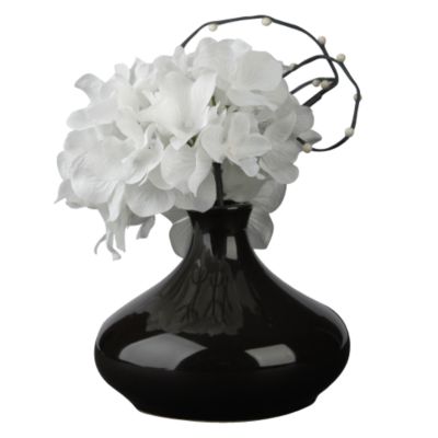 Unbranded White Hydrangea and Pot Statutory