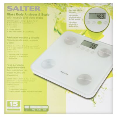 Statutory Salter Glass Platform Body Analyser Scales