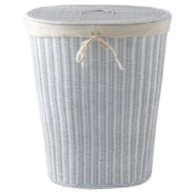 Traditional Linen Bin White
