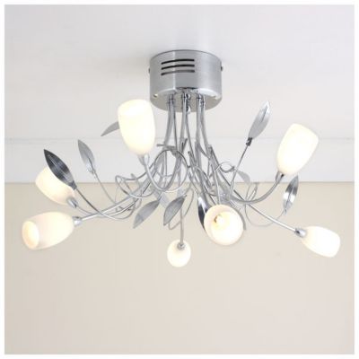 Tu Leaf 7 Light Ceiling Fitting Chrome