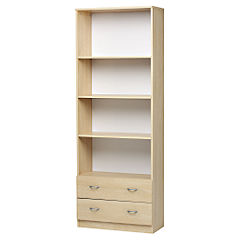 2 Drawer Bookcase Bookcase Maple