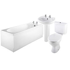 Unbranded Bristan 3 Piece Bathroom Suite White Statutory