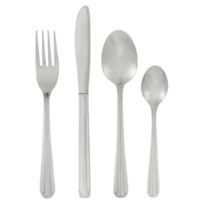 Statutory Sainsburys Basics 16-piece Stainless Steel