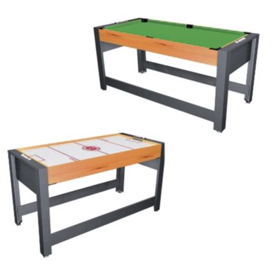 Unbranded 4 2 in 1 Pool and Air Hockey Table