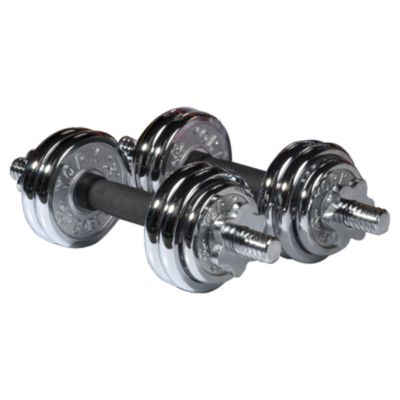 York 15kg Chrome Dumbbell Set and Case