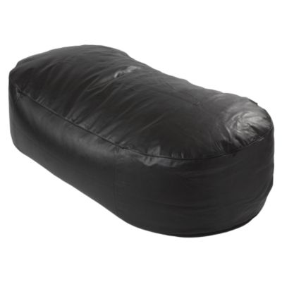 Zap Giant Faux Leather Lounger Black