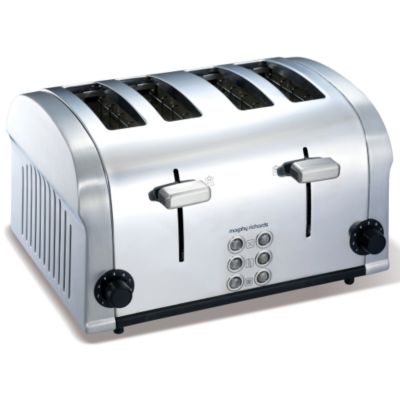 Morphy Richards Accents Die Cast 4 Slice Toaster Stainless Steel