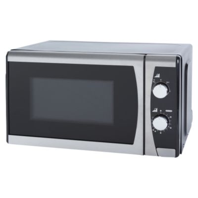 Sainsbury's Manual 17l Microwave Oven Stainless Steel and Black