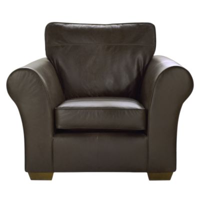 Lilbourne Chair Alaska Leather Chocolate