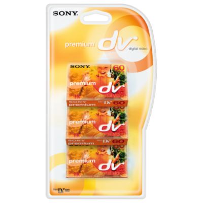 Sony DVM60PRBT DV Tape 3 Pack