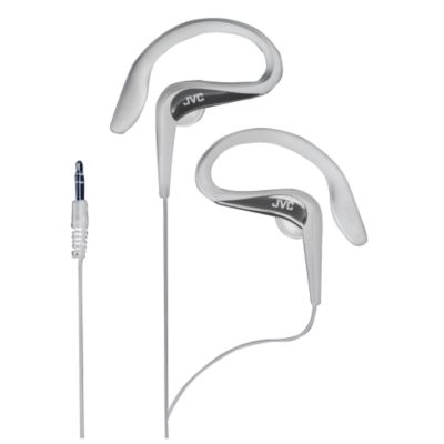 JVC Sporty Ear Clip Headphones - Silver