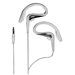 JVC Sporty Ear Clip Headphones - Silver