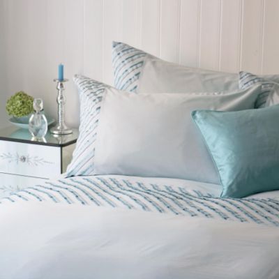 Statutory Tu Duck Egg Pintuck Duvet Cover Set