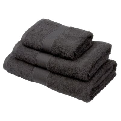 Tu Towel Black Plain Dye