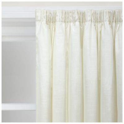 Statutory Tu Faux Silk Curtains Cream