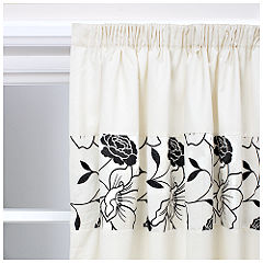 Tu Trailing Floral Pencil Pleat Curtains