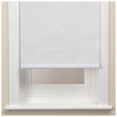 Statutory Tu Fabric Blackout Roller Blind White