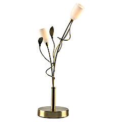 Unbranded Tu Leaf Table Lamp Antique Brass Statutory