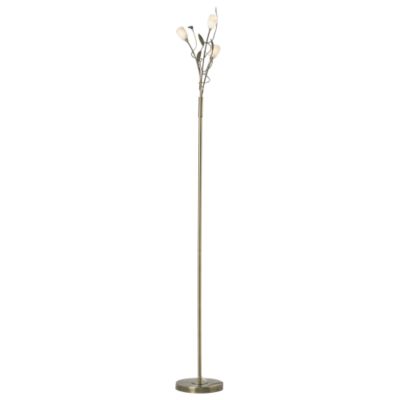 Unbranded Tu Leaf Floor Lamp Antique Brass