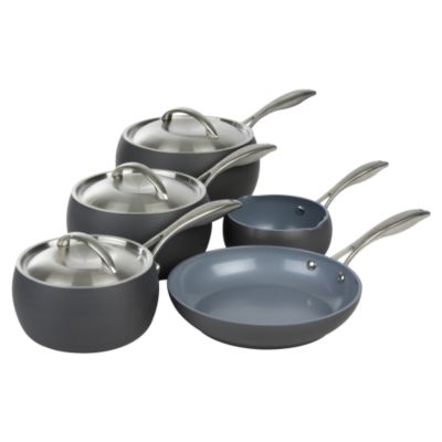 Russell Hobbs Marco Pierre White Hard Adonised Grey Cookware 5-piece Set