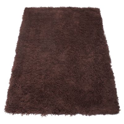 Unbranded Tu Shaggy Rug Chocolate Statutory