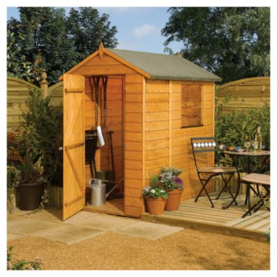 Rowlinson Shiplap 6x4 Modular Apex Shed