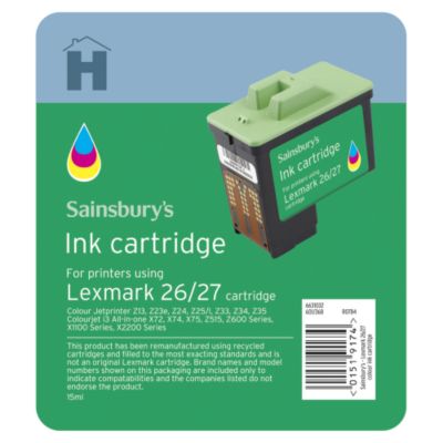 Sainsbury's Lexmark 26 and 27 Colour Ink Cartridge