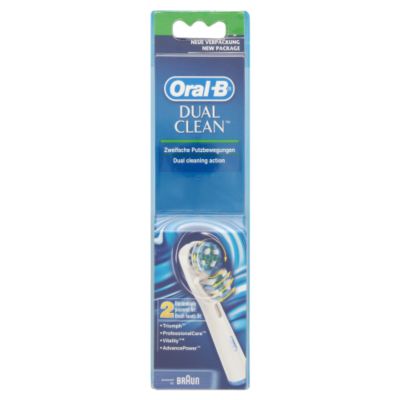 Oral B Dual Clean Brush Head 2 Pack
