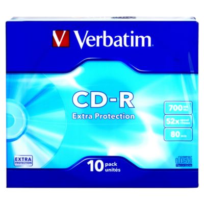 Verbatim CD-R Extra Protection Slim Cases Pack of 10