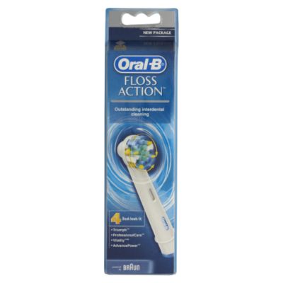Oral B Triumph Floss Action Brush Head 4 Pack