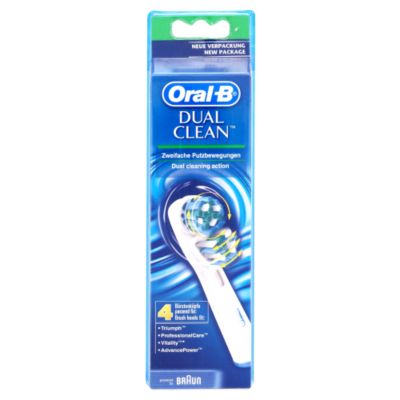 Oral B Dual Clean Brush Head 4 Pack