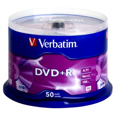 click me : Verbatim DVD+R Blank Disks Spindle of 50