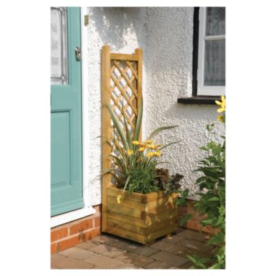 Square Planter with Trellis