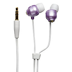 Statutory Maxell Crystal Budz Headphones Violet