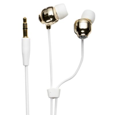 Statutory Maxell Crystal Budz Headphones Champagne Gold