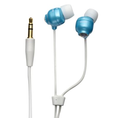 Statutory Maxell Crystal Budz Headphones Orient Blue