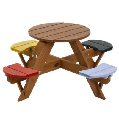 Plum Round Children's Picnic Table