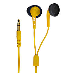 Statutory JVC Yellow Gumy Air Cushion Headphones