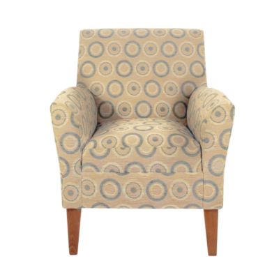Minster Accent Chair Modern Circles Duck Egg