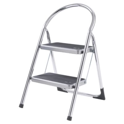 Abru Blue Seal 2 Tread Chrome Step Stool