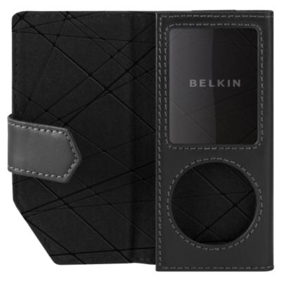 Belkin Components Belkin Ipod Nano 4G leather folio black