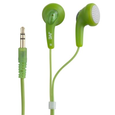 Statutory JVC Green Gumy Headphones